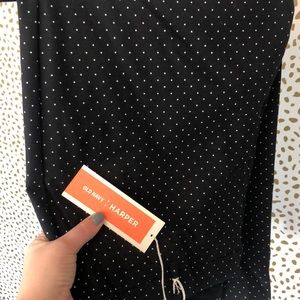 Old Navy Harper Pant, Black with white polka dots